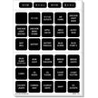 Blue Sea 4218 Square Format Label Set for Battery Management Panels  30 4218