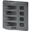 Blue Sea 4304 WeatherDeck Water Resistant Fuse Panel  4 Position  Grey 4304