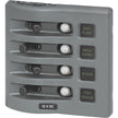 Blue Sea 4374 WeatherDeck Water Resistant Circuit Breaker Panel  4 Position  Grey 4374