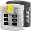 Blue Sea 5028 ST Blade Fuse Block w Cover  6 Circuit without Negative Bus 5028