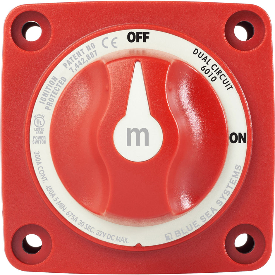 Blue Sea 6010 mSeries Mini Battery Switch Dual Circuit 6010