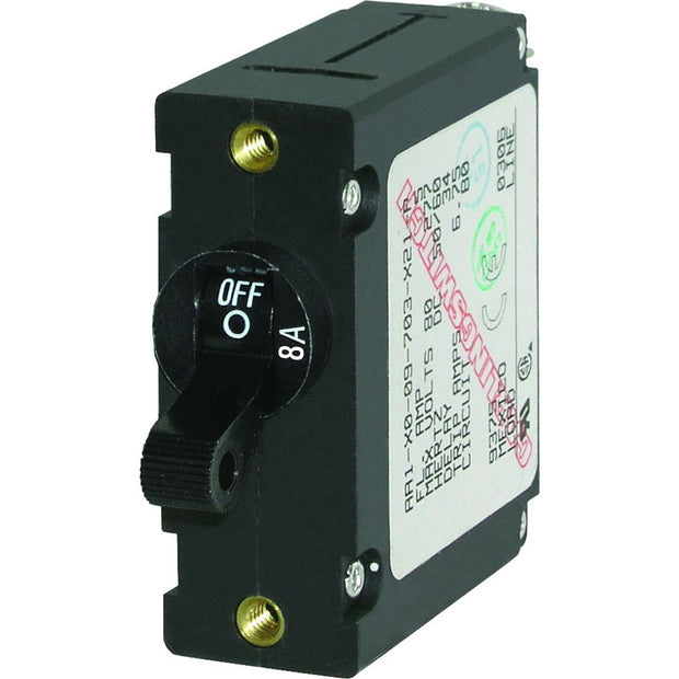 Blue Sea 7347 ACDC Single Pole Magnetic World Circuit Breaker    8 AMP 7347