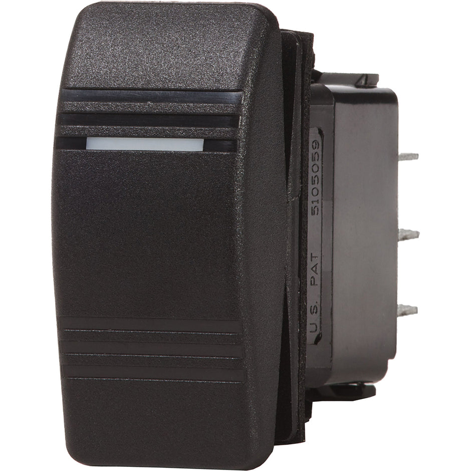 Blue Sea 8289 Water Resistant Contura III Switch  DPDT ONOFFON  Black 8289