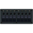 Blue Sea 8371 Water Resistant Panel  8 Position  Black  Horizontal Mount 8371