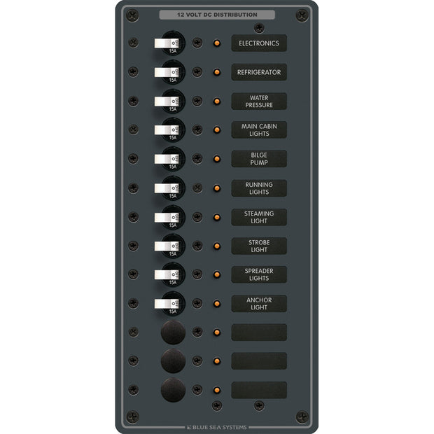 Blue Sea 8376 Panel DC 13 Position Vertical 8376