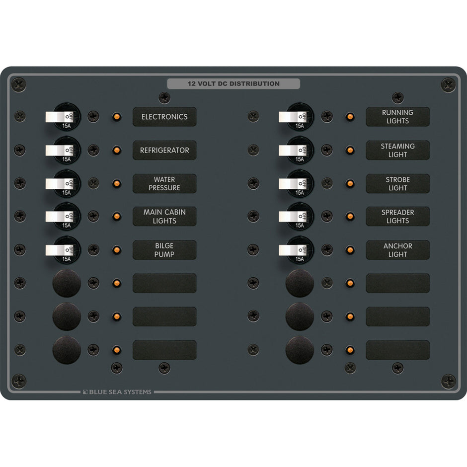 Blue Sea 8377 Panel DC 16 Position 8377