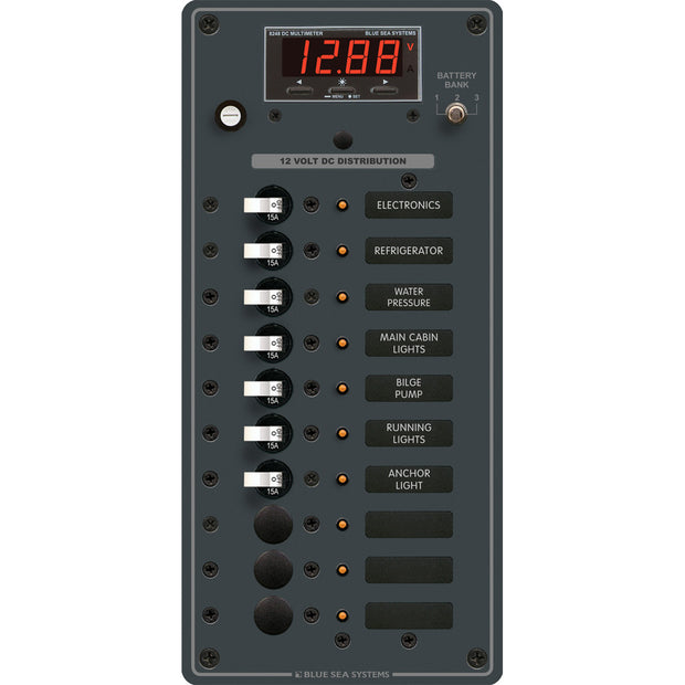 Blue Sea 8402 DC 10 Position wMultiFunction Meter 8402