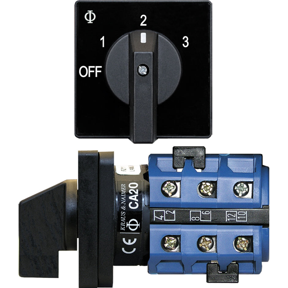 Blue Sea 9010 Switch AV 120VAC 32A OFF 3 Positions 9010