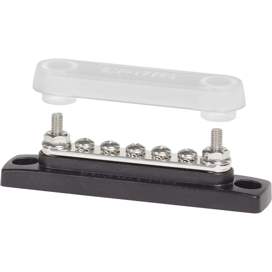 Blue Sea 2314 MiniBus 100 Ampere Common BusBar 5 x 832 Screw Terminal with Cover 2314