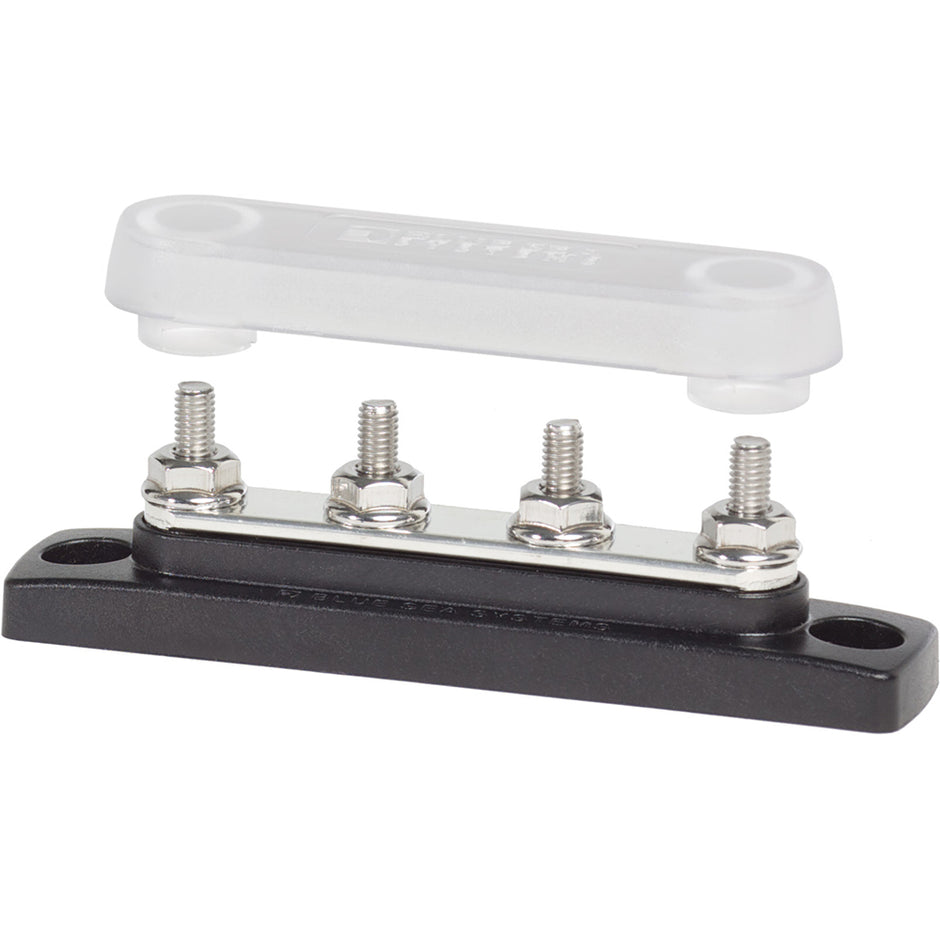 Blue Sea 2315 MiniBus 100 Ampere Common BusBar 4 x 1032 Stud Terminal with Cover 2315