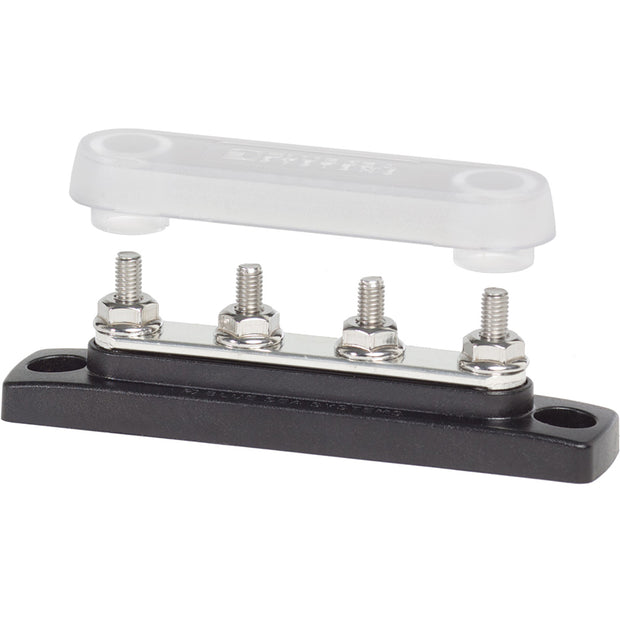 Blue Sea 2315 MiniBus 100 Ampere Common BusBar 4 x 1032 Stud Terminal with Cover 2315