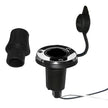Perko Locking Collar Pole Light Mounting Base  2 Pin  Round  Stainless Steel 1045P0SDP
