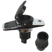 Perko Locking Collar Pole Light Mounting Base  2 Pin  Chrome Plated wBlack Cover 1060PB0DP