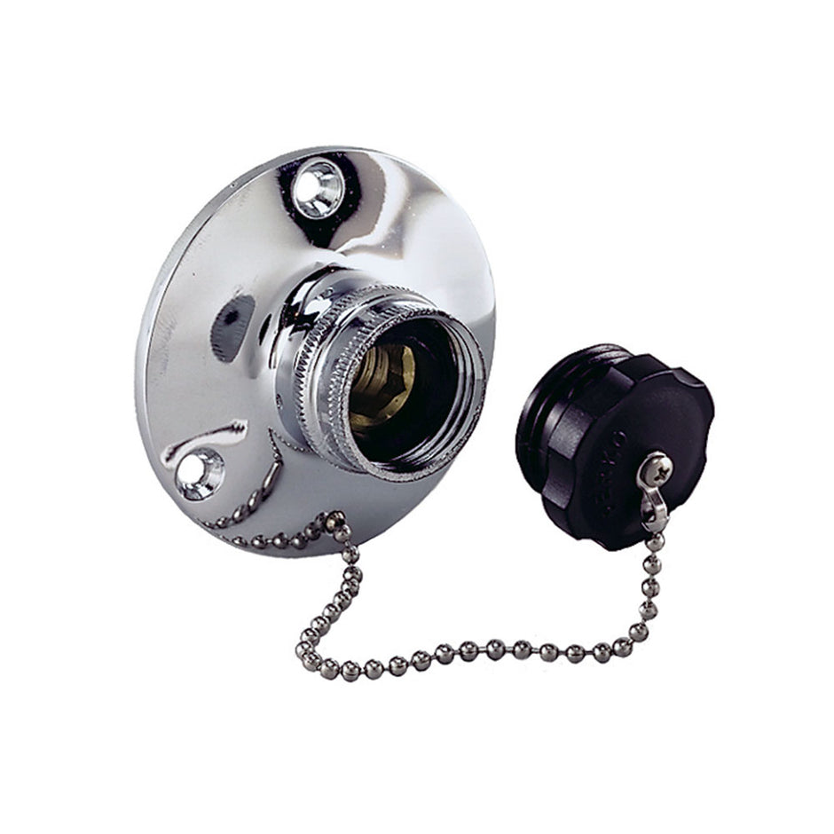 Perko Water Inlet Fitting wPlug 0499DP0CHR