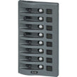 Blue Sea 4378 WeatherDeck Water Resistant Circuit Breaker Panel  8 Position  Grey 4378