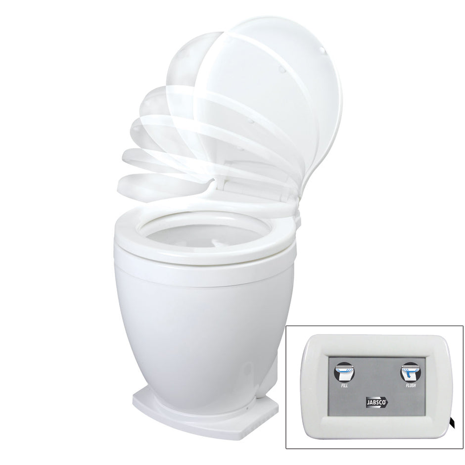 Jabsco Lite Flush Electric 12V Toilet wControl Panel 585001012