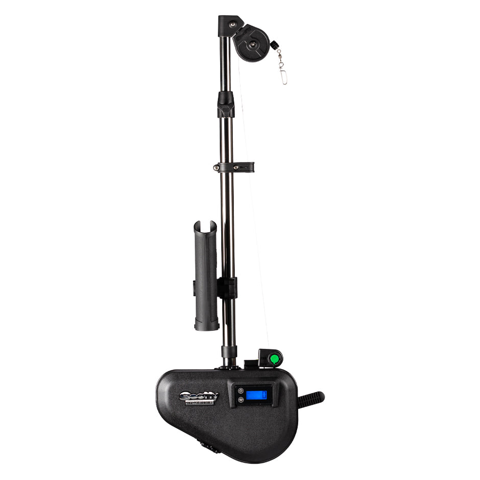 Scotty 2106 HP Depthpower Electric Downrigger 60 SS Telescoping Boom wSwivel Base  Single Rod Holder 2106