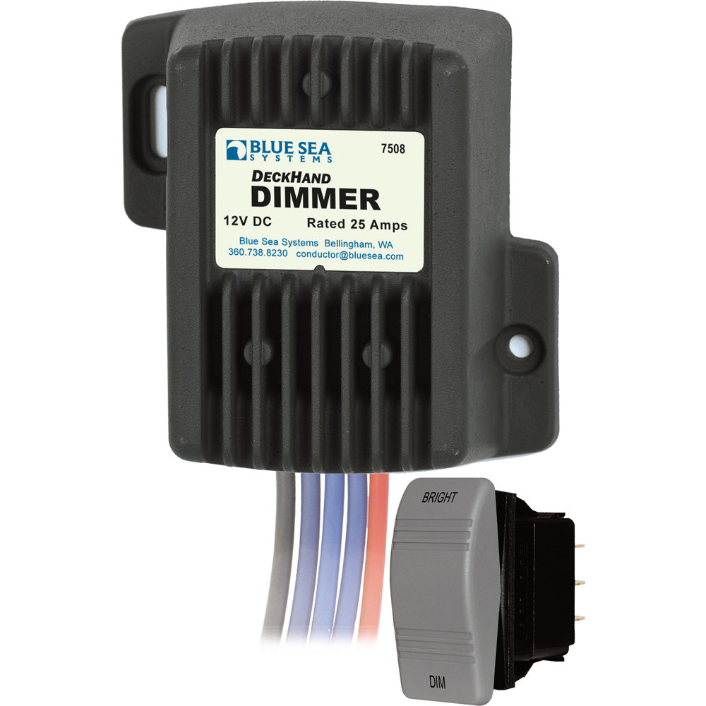 Blue Sea 7508 DeckHand Dimmer  25 Amp12V 7508