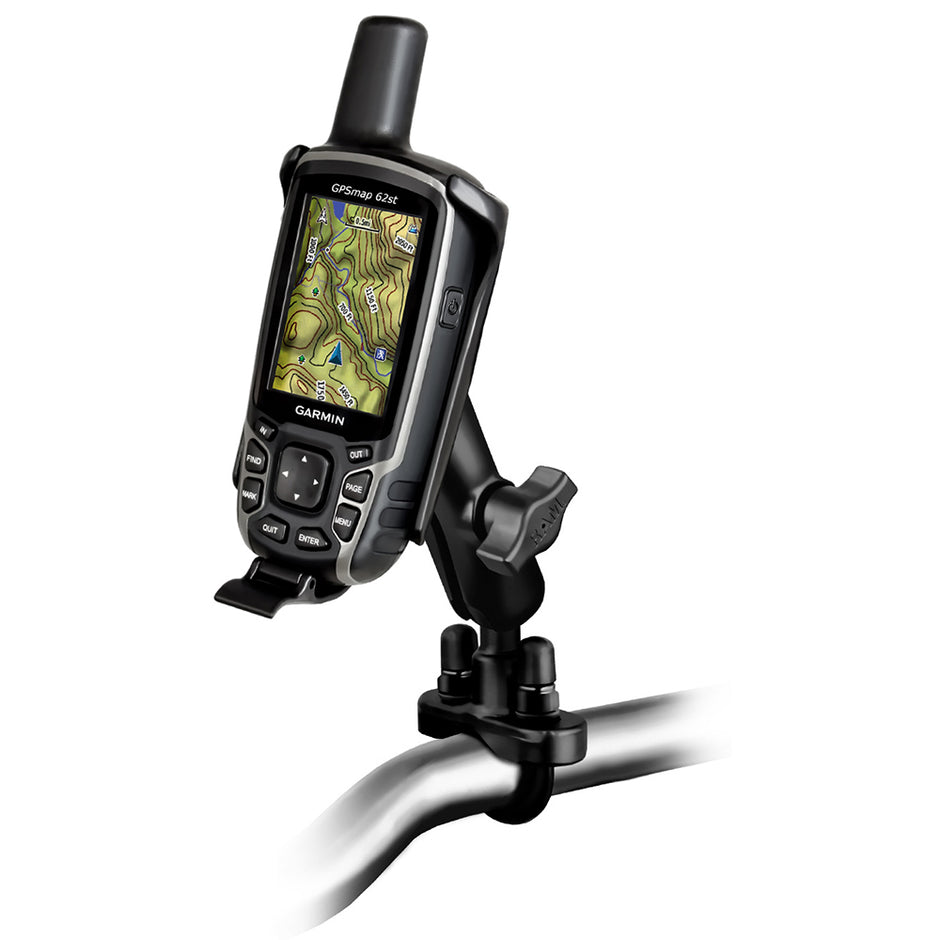 RAM Mount Garmin GPSMAP 62 Series Handlebar Rail Mount RAMB149ZGA41U