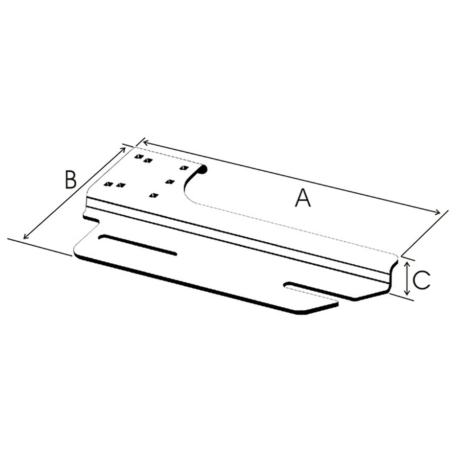 RAM Mount No Drill Vehicle Base fDodge CaliberAvenger RAMVB177