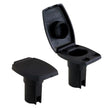 Attwood Oval 2Pin Base fAngled Pole  Black 910227