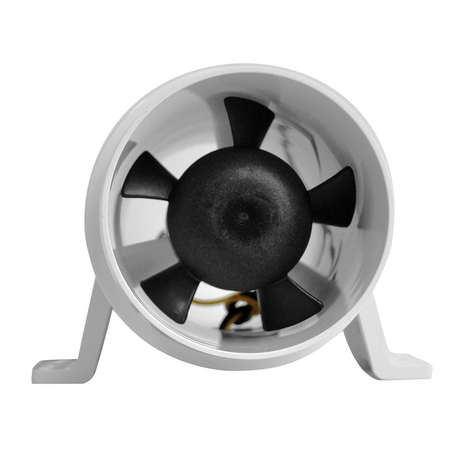 Attwood Turbo 3000 Series WaterResitant InLine Blower  12V  White 17334