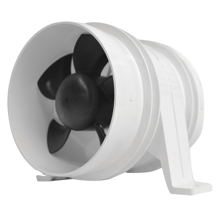 Attwood Turbo 4000 Series II WaterResistant InLine Blower  12V  White 17494