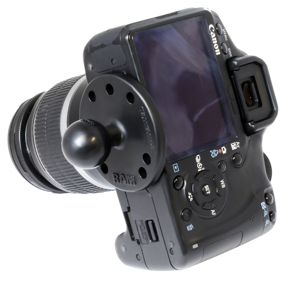 RAM Mount 25 Round Base w1 Ball and 1420 Threaded Male Post RAMB202AU