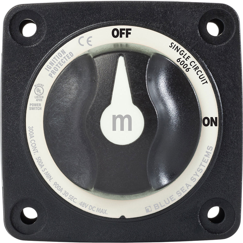 Blue Sea 6007200 Battery Switch Mini  4 Position  Black 6007200
