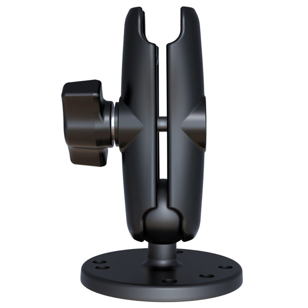 RAM Mount Double Socket Arm w25 Round Base RAMB103U