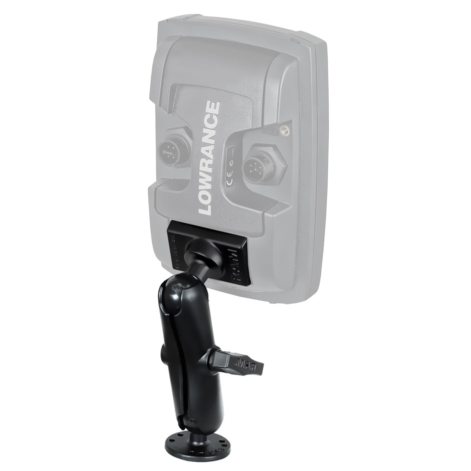RAM Mount Quick Release Mount fLowrance Mark  Elite 4 RAMB101LO11