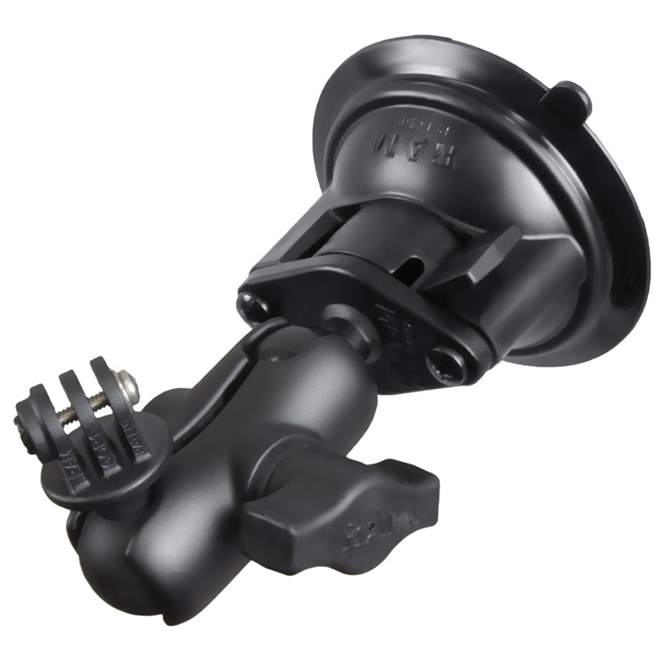 RAM Mount GoPro Hero Short Arm Suction Cup Mount RAMB166AGOP1U