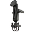 RAM Mount Double UBolt Rail Mount wRound Base RAM101U235