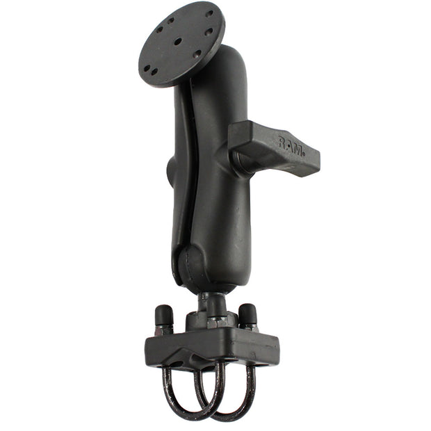 RAM Mount Double UBolt Rail Mount wRound Base RAM101U235