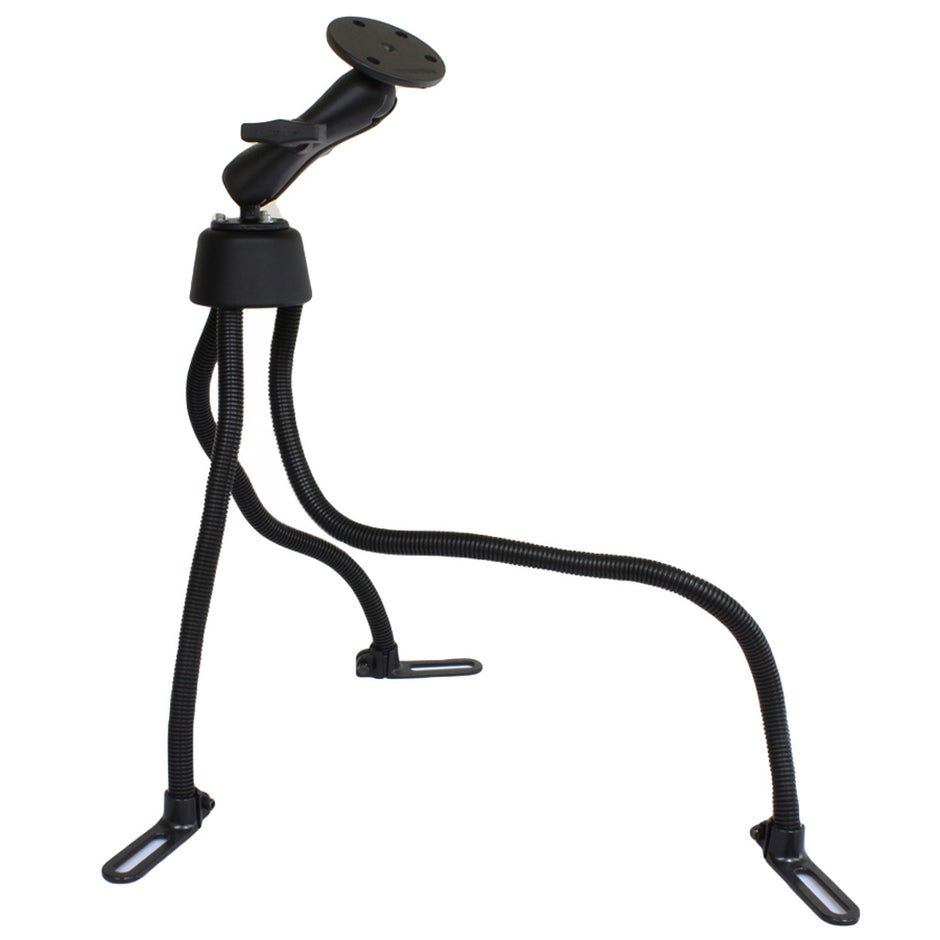 RAM Mount POD III NoDrill Mount wDouble Socket Arm 25 Round Base  368 Round Base RAM3163240U