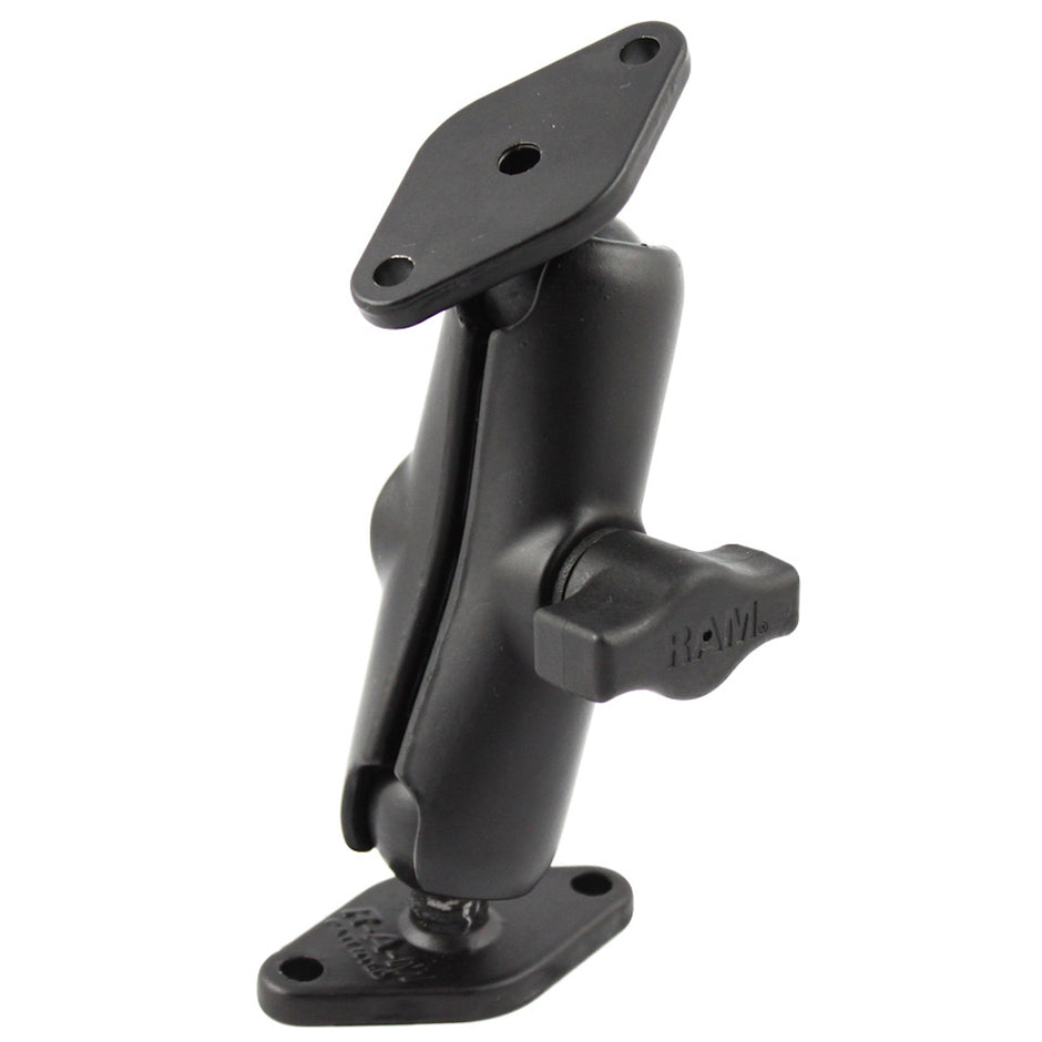 RAM Mount 1 Diameter Ball Mount w2 Diamond Bases RAMB102U