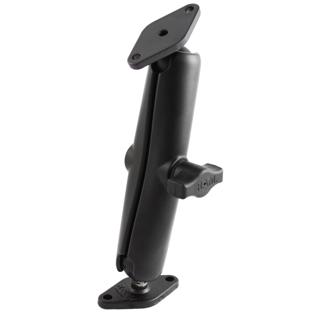 RAM Mount 1 Diameter Ball Mount wLong Arm  2 Diamond Bases RAMB102UC