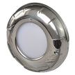 Lumitec Aurora  LED Dome Light  Polished SS Finish  2Color WhiteBlue Dimming 101138