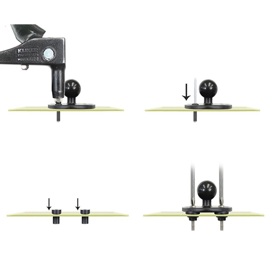 RAM Mount MariRivet Aluminum Pop Rivets  4 Pack RAMMARIRIVET4U