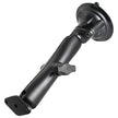 RAM Mount Twist Lock Suction Cup Mount wLong Double Socket Arm RAMB166UC