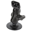 RAM Mount 1 Diameter Ball Mount wShort Double Socket Arm 25 Flex Adhesive Base  Diamond Base Adapter RAPB378A238U