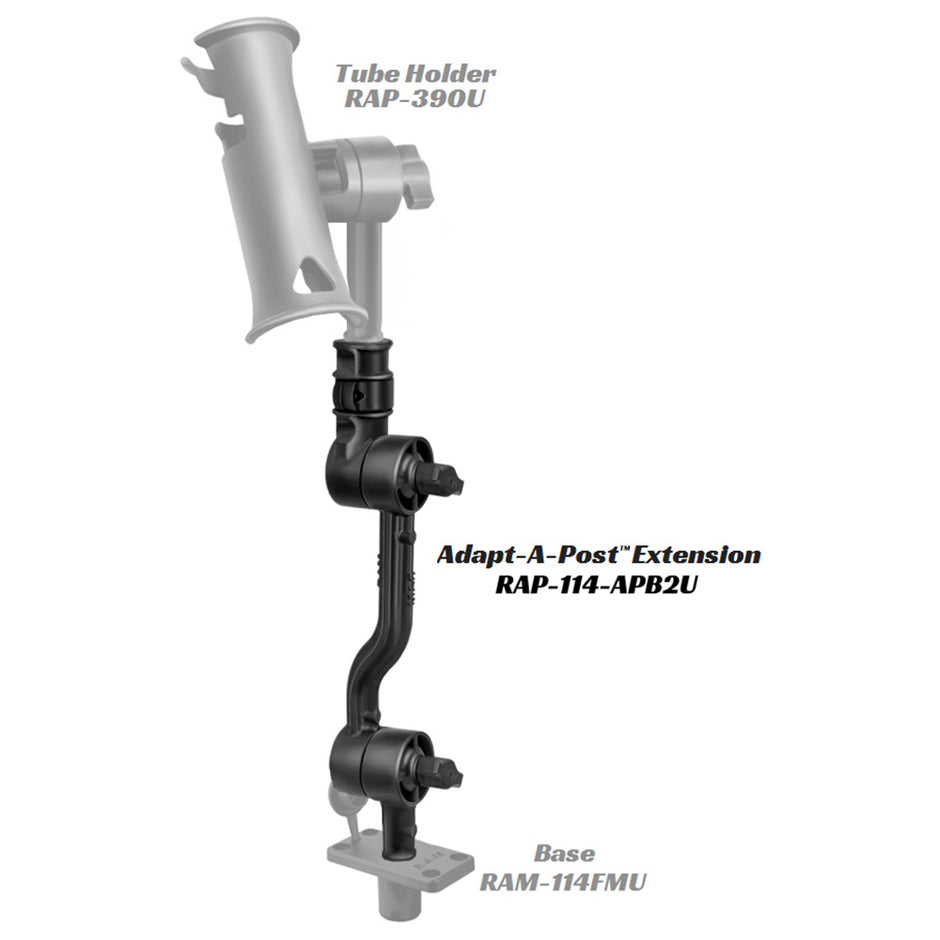 RAM Mount Adjustable AdaptaPost 135 Extension Arm RAP114APB2U