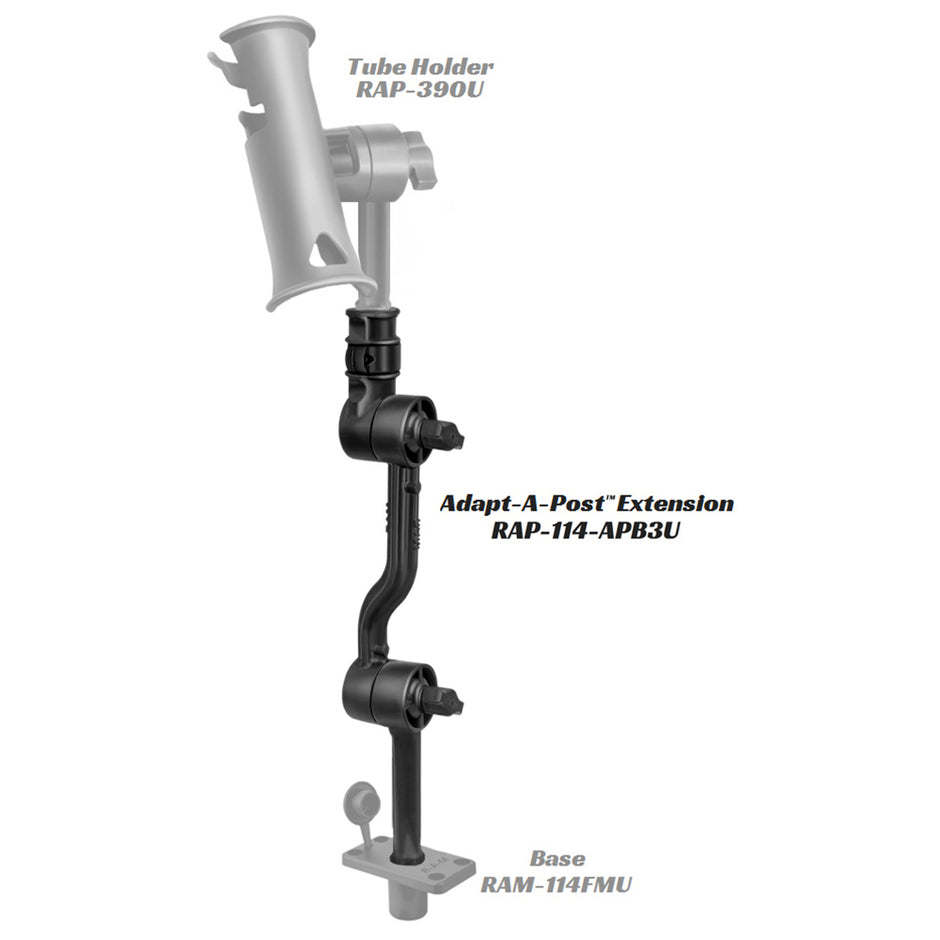 RAM Mount Adjustable AdaptaPost 16 Extension Arm RAP114APB3U
