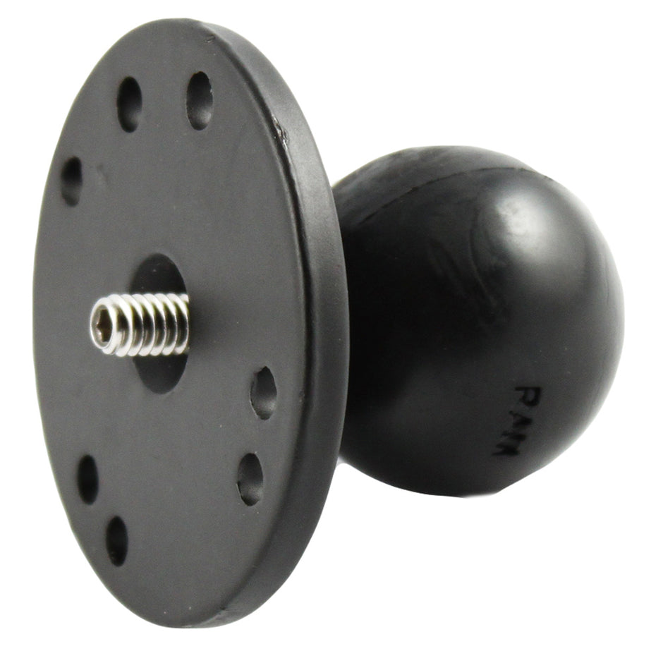 RAM Mount 25 Round Base w15 Ball  1420 Threaded Male Post fCameras RAM202AU