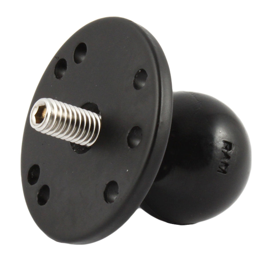 RAM Mount 25 Round Base w15 Ball  3816 Threaded Male Post fCameras RAM202CU