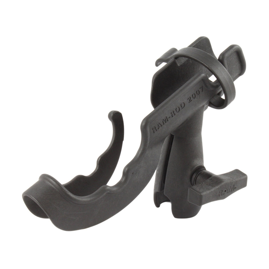 RAM Mount RAMROD 2007 Fishing Rod Holder wSingle Socket f15 Diameter Ball Bases RAP340NB