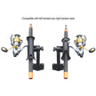 RAM Mount RAM Tube Jr Fishing Rod Holder wStandard 6 Length Post Spline  Bulkhead Mounting Base RAP390BU