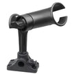 RAM Mount RAM Tube Jr Fishing Rod Holder Standard 4 Length Post Spline  Combo BulkheadFlat Surface Base wPlunger