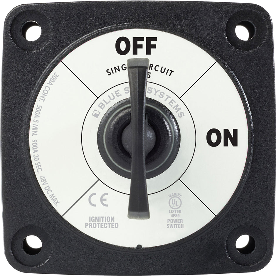 Blue Sea 6005200 Battery Switch Single Circuit ONOFF  Black 6005200