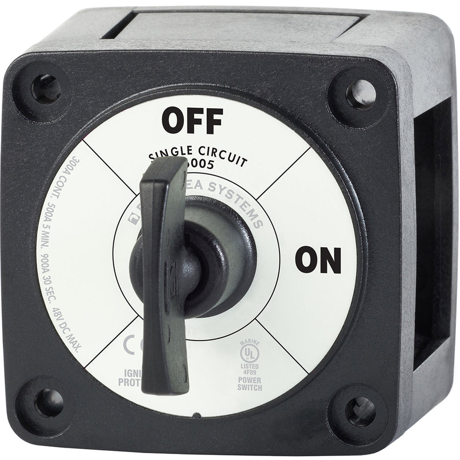 Blue Sea 6005200 Battery Switch Single Circuit ONOFF  Black 6005200